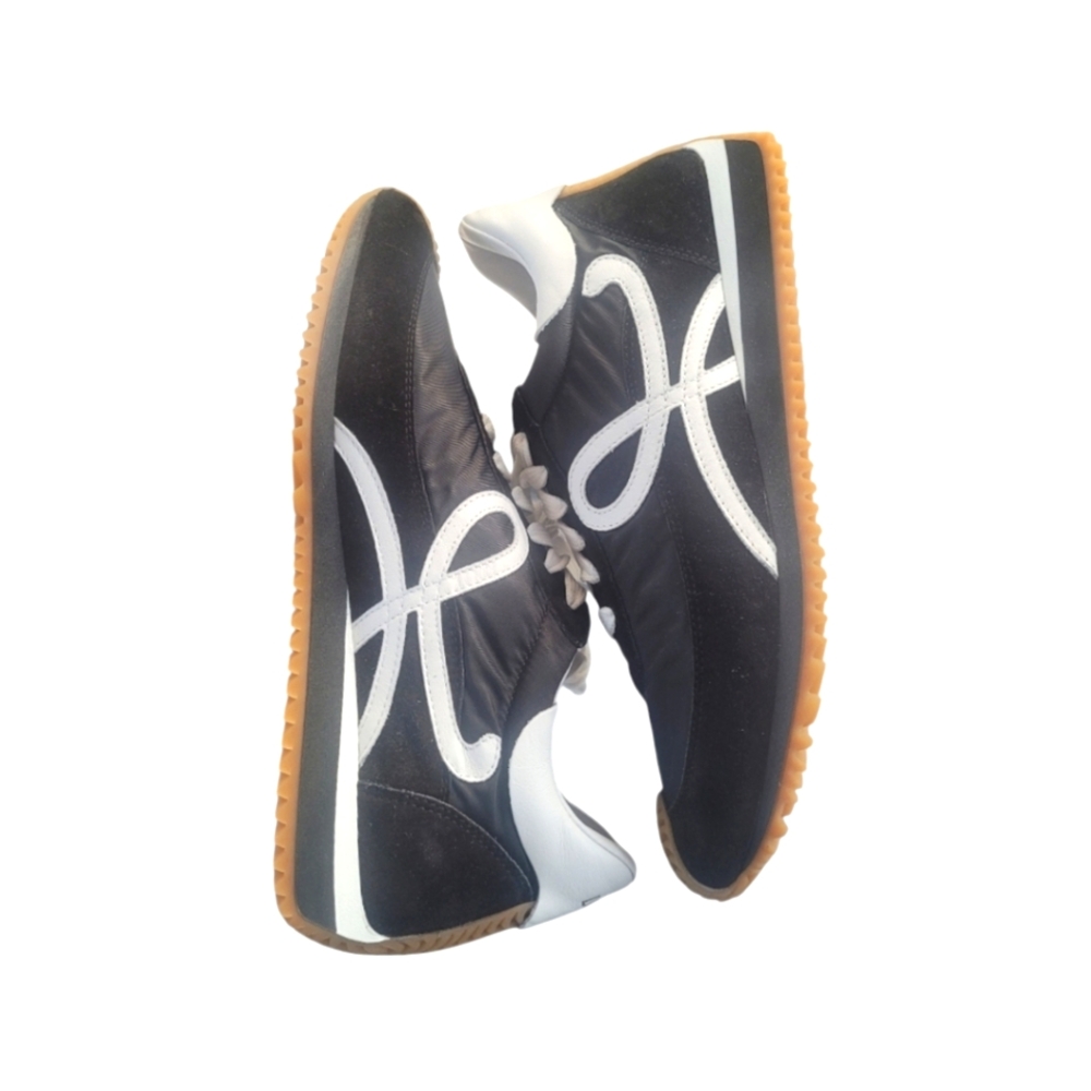 LOEWE Flow Suede Retro Runner Sneakers